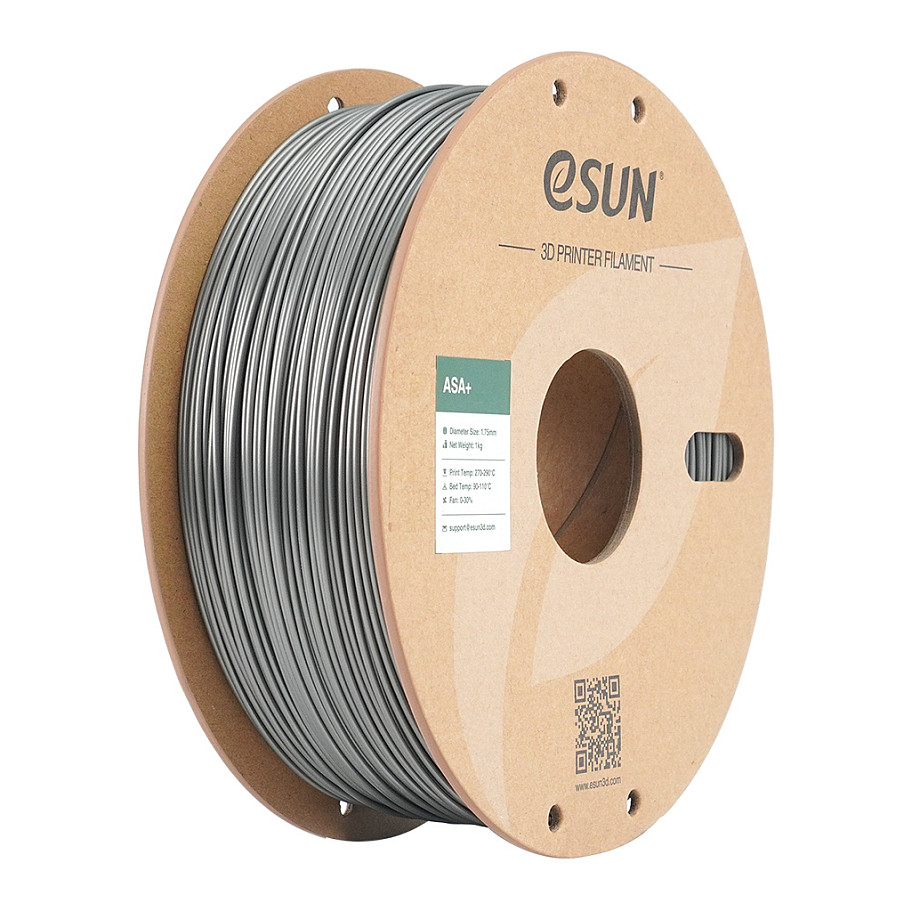 Filament za 3D printer ESUN ASA+ 1.75mm (1kg), srebrna boja-0