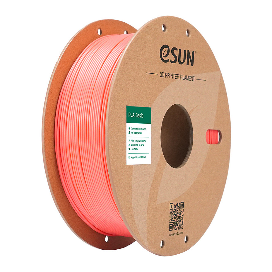 Filament za 3D printer ESUN PLA BASIC 1.75mm (1kg) roza boja-0