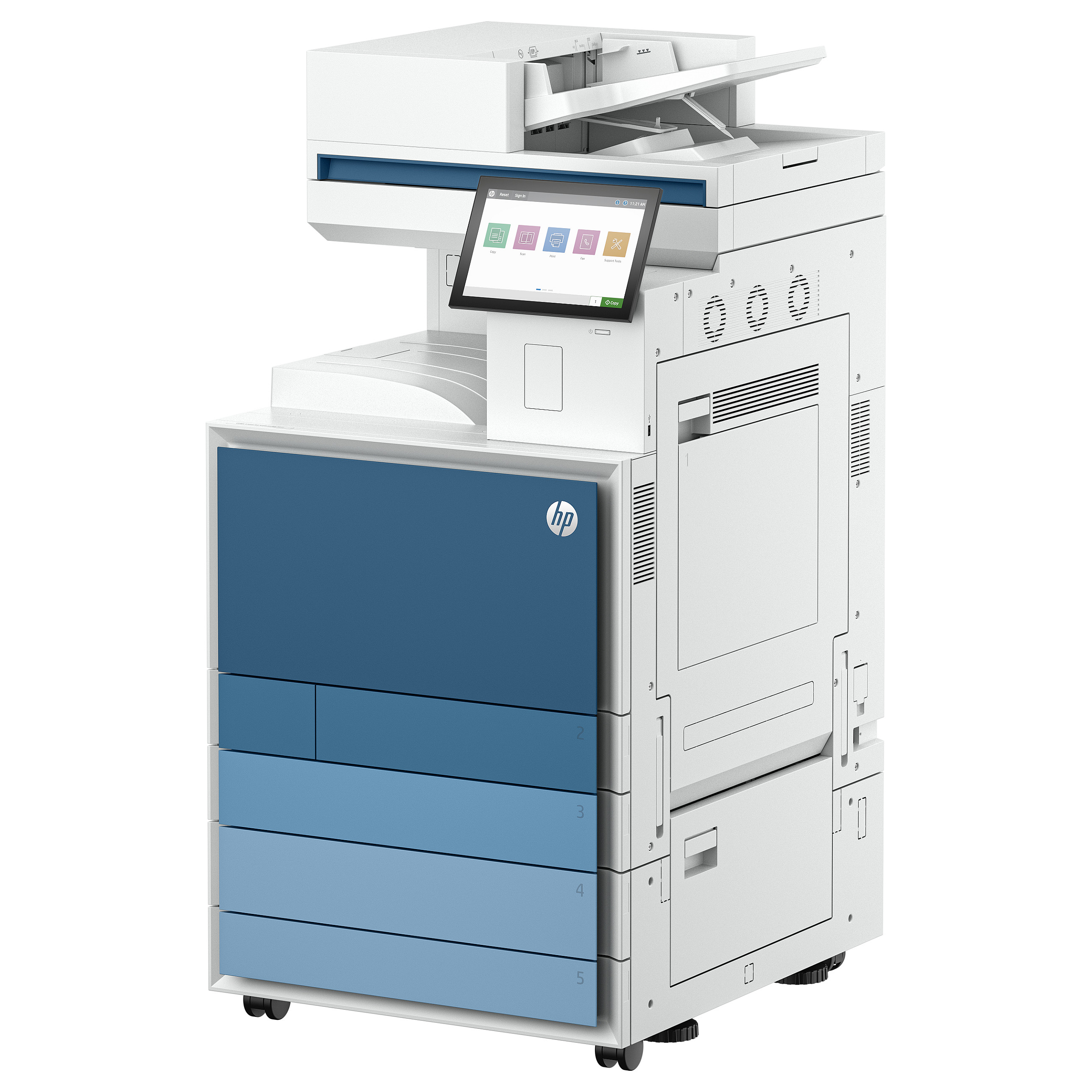 L HP LaserJet Enterprise MFP 8801dn - Multifunktionsdrucker - Farbe - Laser - A3-2