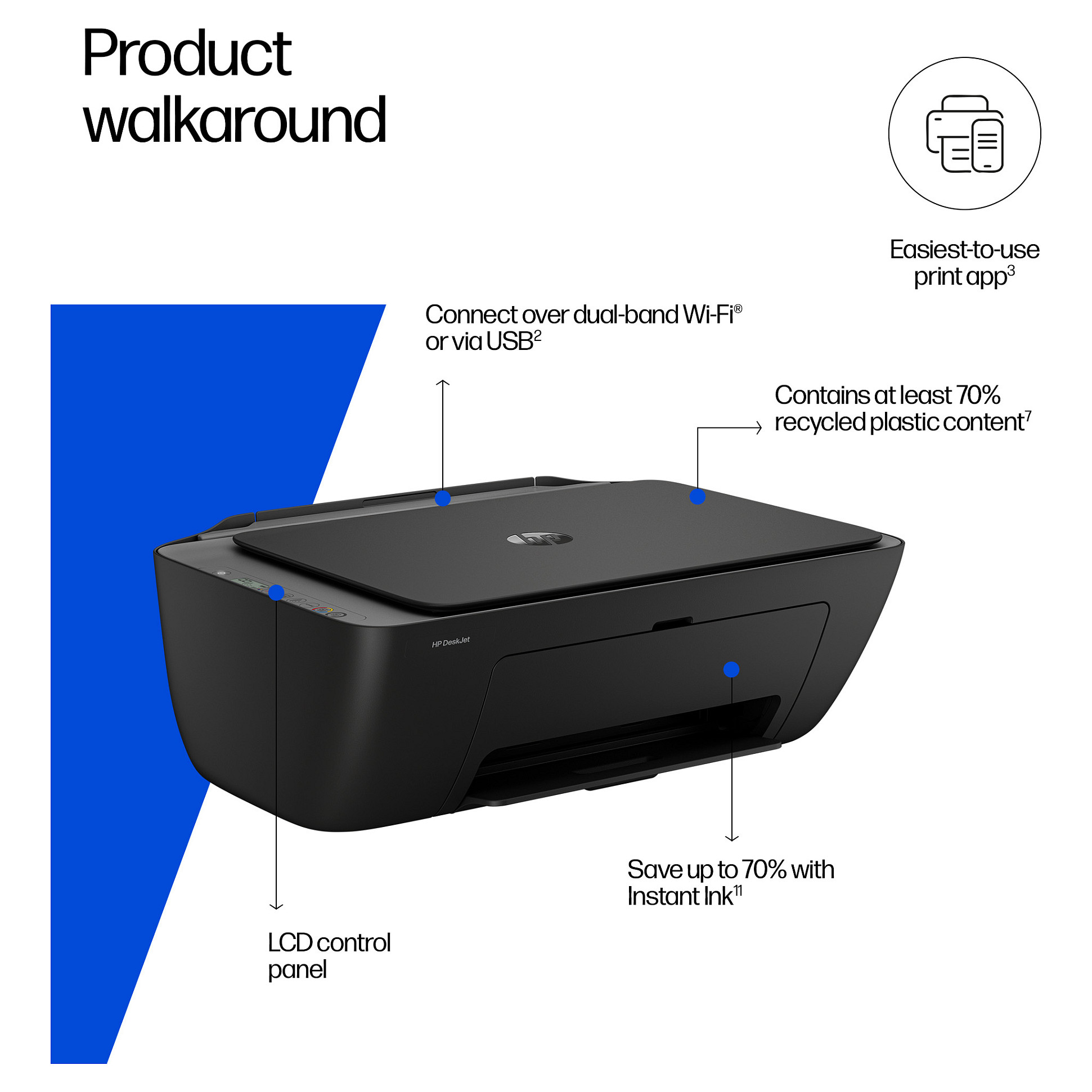 Multifunkcijski printer HP DeskJet 2920 (tintni, u boji, ispis/kopiranje/skeniranje, A4, Wi-Fi)-2