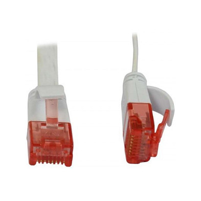 Mrežni kabel SYNERGY21 CAT6 U/UTP 1m plosnati, bijela boja-0