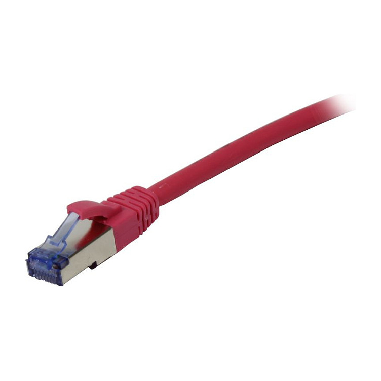 Mrežni patch kabel SYNERGY 21 CAT 6A S/FTP, 0.5m, roza boja-0