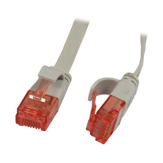 Mrežni kabel SYNERGY 21 CAT6 U/UTP, 0.5m, ravni, siva boja