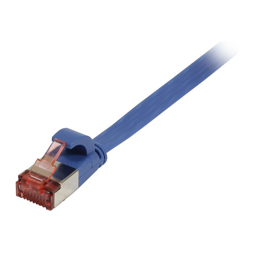 Mrežni kabel SYNERGY 21 Cat.6 U/FTP, 1m, plosnati, plava boja-0