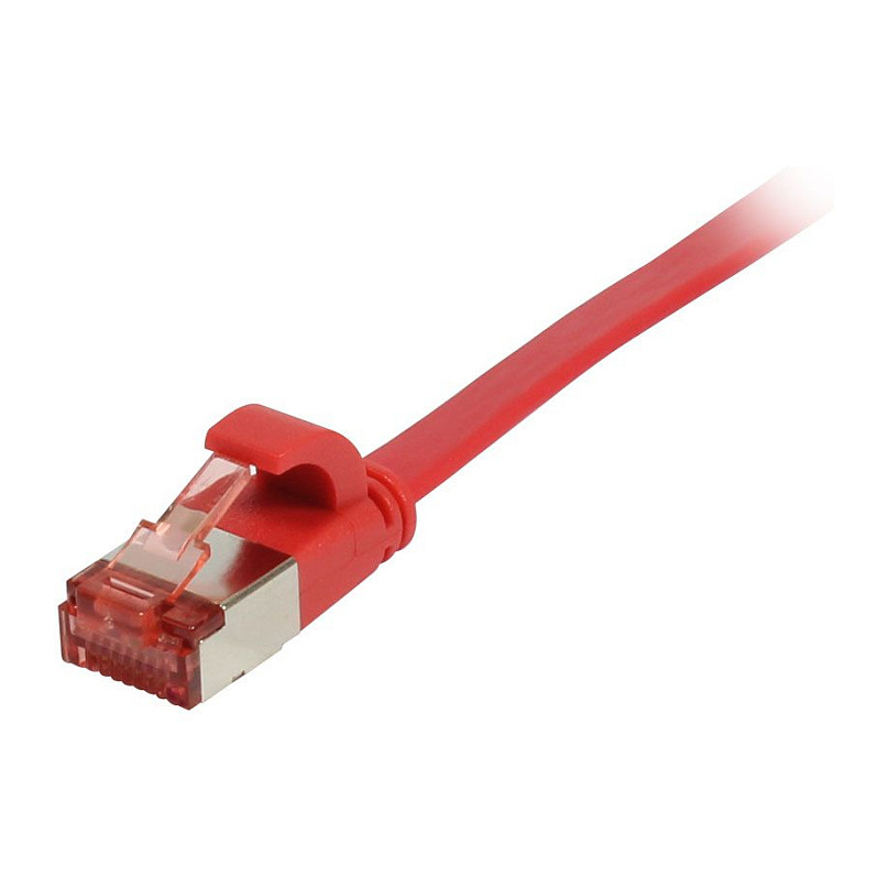 Mrežni kabel SYNERGY 21 Flat Patch CAT6 U/FTP, 7.5m, crvena boja-0