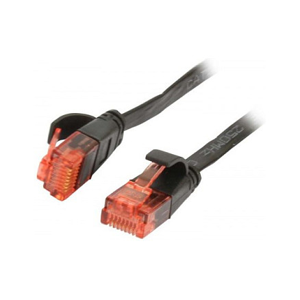 Mrežni kabel SYNERGY 21 CAT6 UTP, 5m, plosnati, crna boja-0