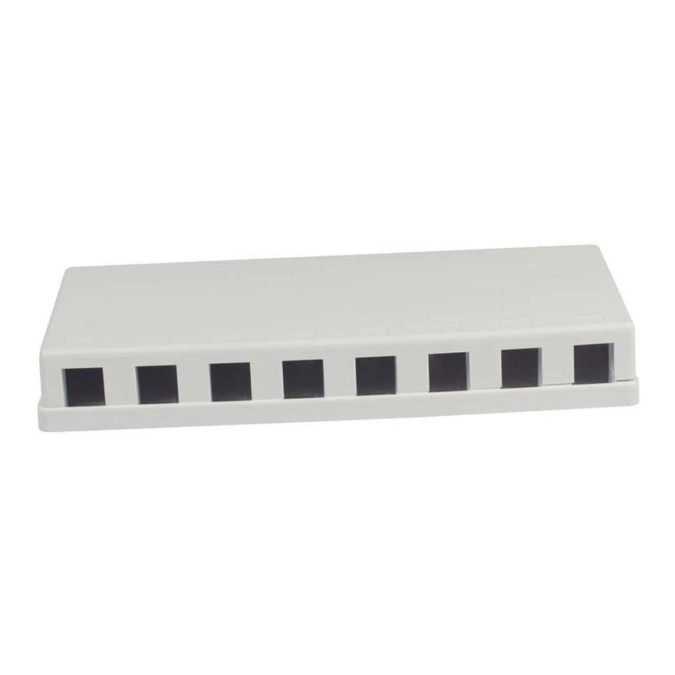 Synergy 21 Keystone nadžbukni patch panel za 8 modula, bijeli-0