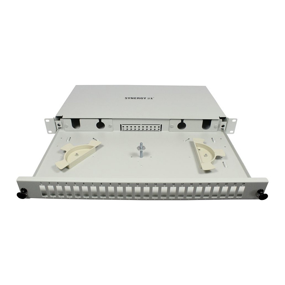SYNERGY 21 optički patch panel 19" 1U za 24 porta, neopremljen, siva boja-3