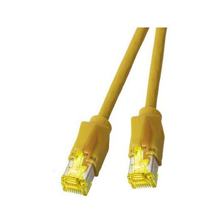 Mrežni patch kabel EFB ELEKTRONIK Cat.6A S/FTP 1m (Dätwyler 7702), žuta boja-0