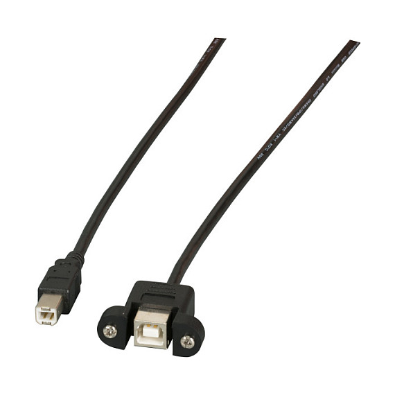 Produžni kabel EFB Elektronik USB 2.0 za panelnu montažu, USB-B na USB-B, 1m