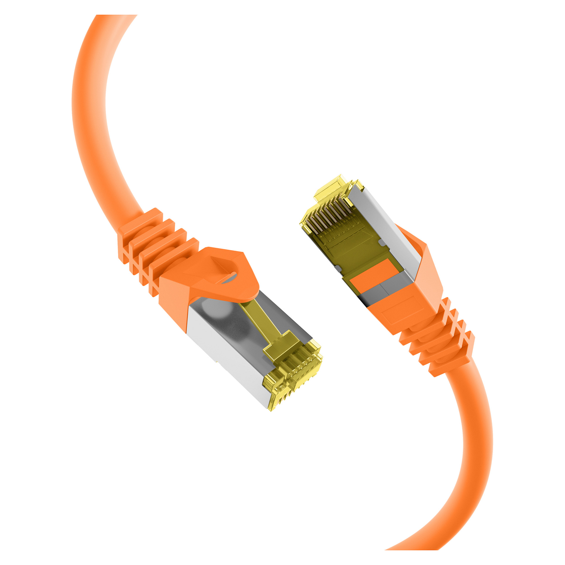 Mrežni kabel EFB ELEKTRONIK Cat.6A S/FTP 0.5m (LSZH, narančasta boja)-1