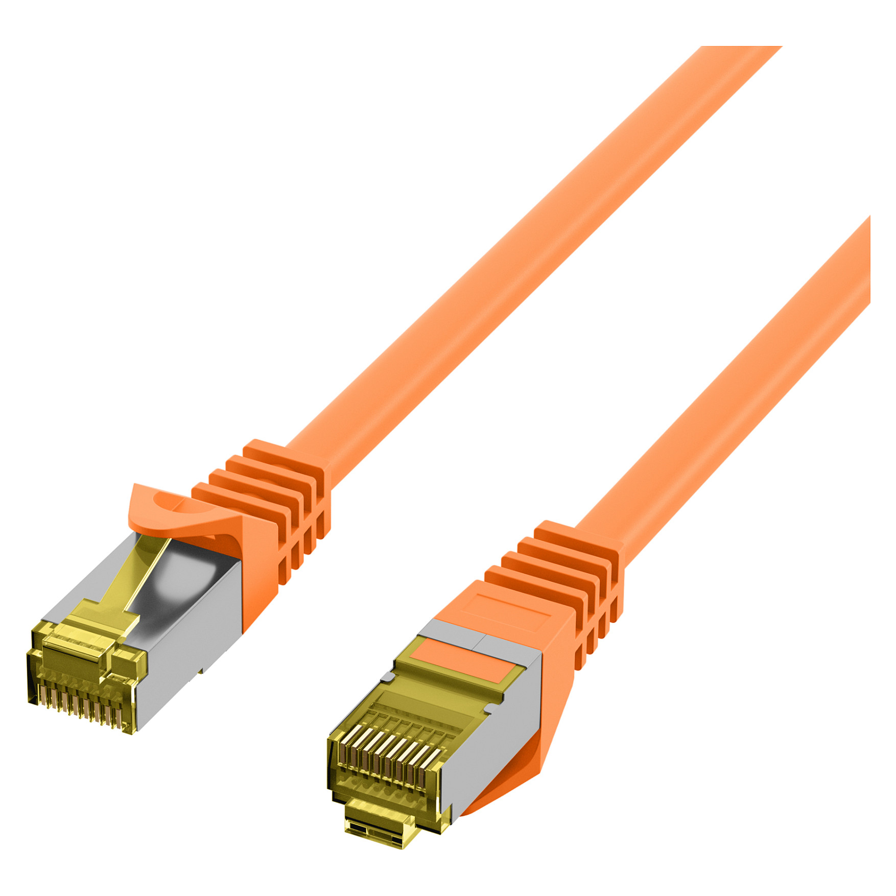 Mrežni kabel EFB ELEKTRONIK Cat.6A S/FTP 0.5m (LSZH, narančasta boja)-2