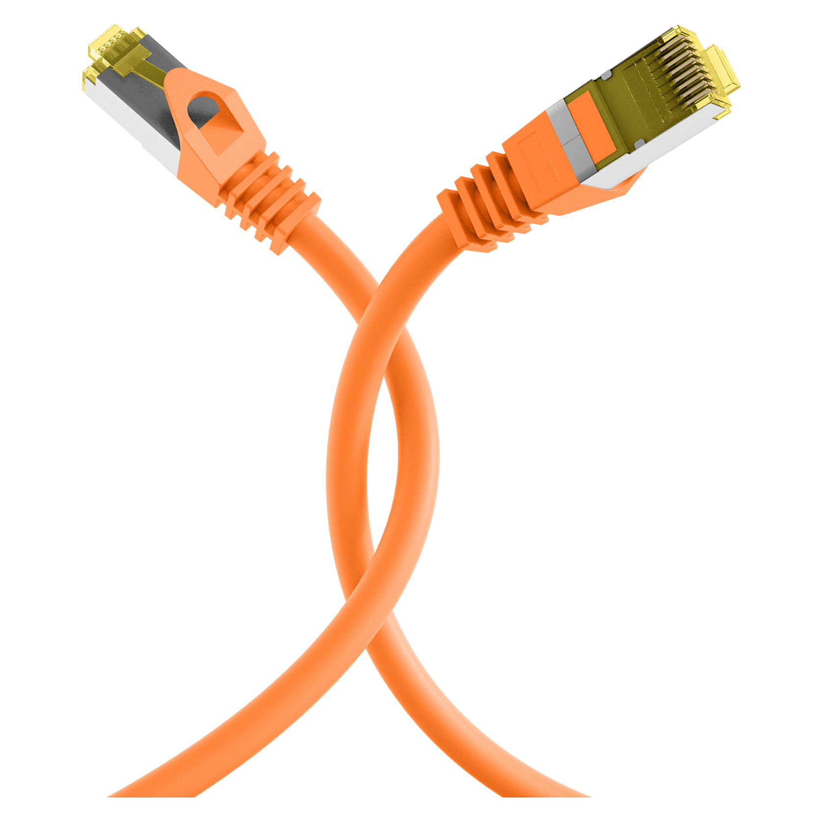 Mrežni kabel EFB ELEKTRONIK Cat.6A S/FTP 0.5m (LSZH, narančasta boja)-3
