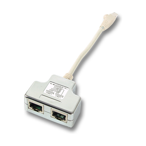 EFB T-Adapter Cat.5e za Cablesharing, 2x 10/100BaseT