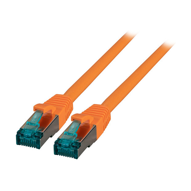 Mrežni kabel EFB ELEKTRONIK S/FTP Cat.6A, 1m, narančasta boja-0