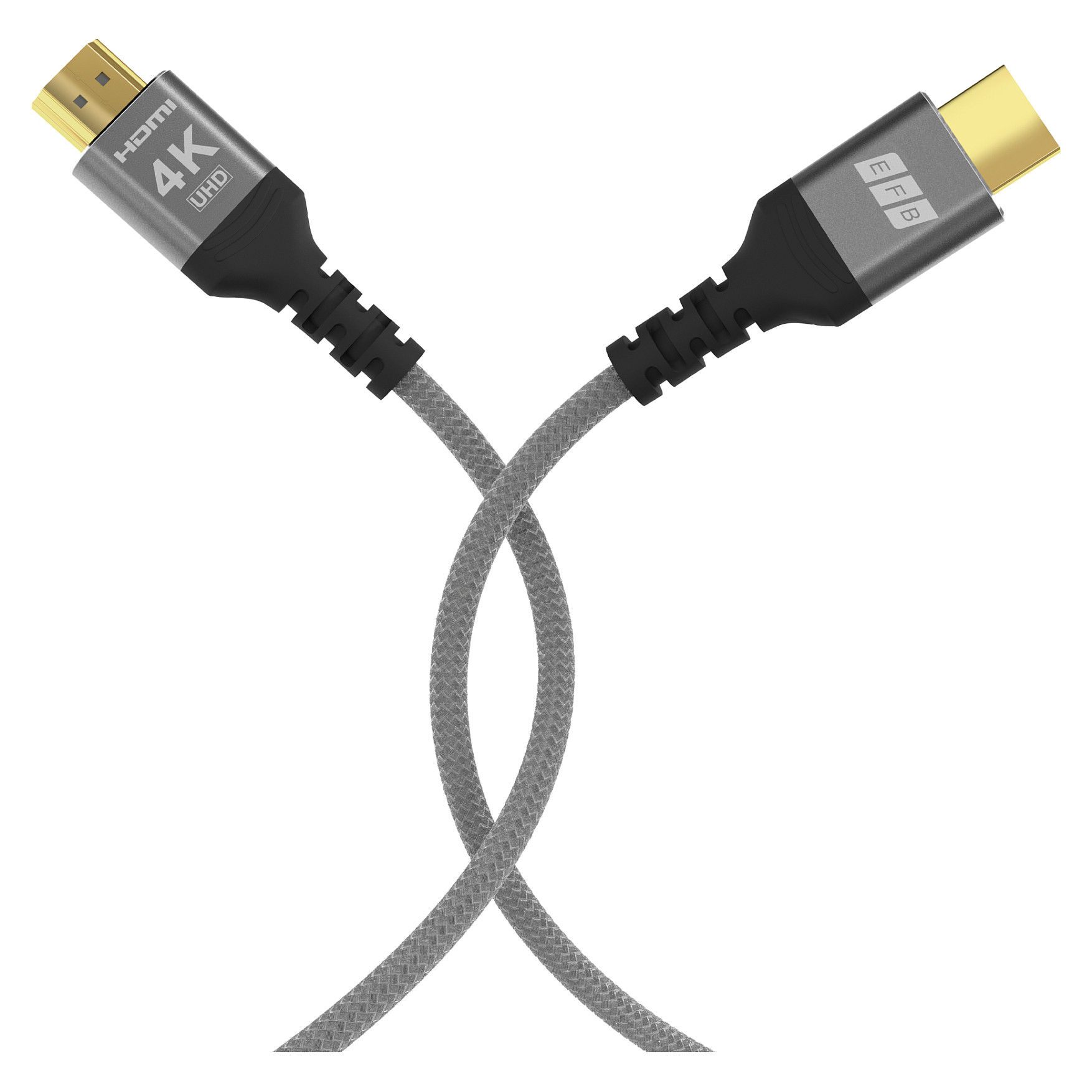 EFB Elektronik HDMI 2.0 kabel s Ethernetom, 4K@60Hz, 2m, sivi-3