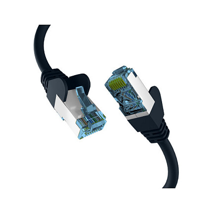 Mrežni patch kabel EFB ELEKTRONIK S/FTP Cat.6A, 5.0m, crna boja-0