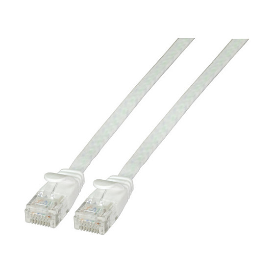 Mrežni patch kabel EFB ELEKTRONIK Cat.6A U/UTP plosnati, 1.5m, bijela boja