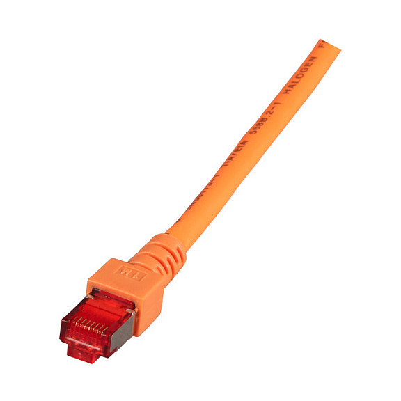 Mrežni patch kabel EFB ELEKTRONIK S/FTP Cat.6 0.25m narančasta boja-1