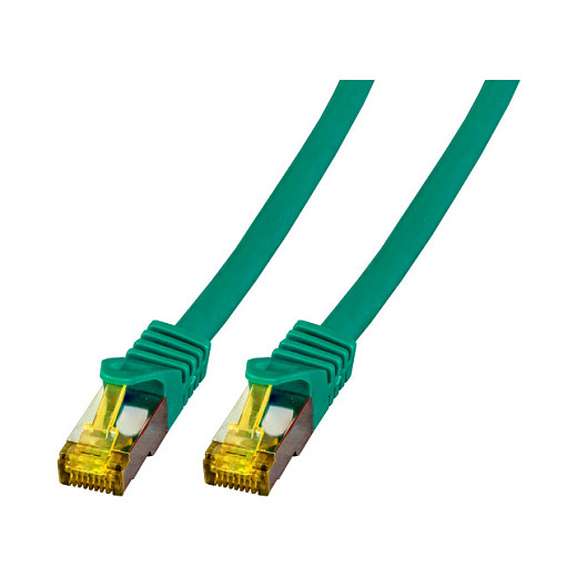 Mrežni patch kabel EFB ELEKTRONIK S/FTP Cat.6A 7.5m zelena boja