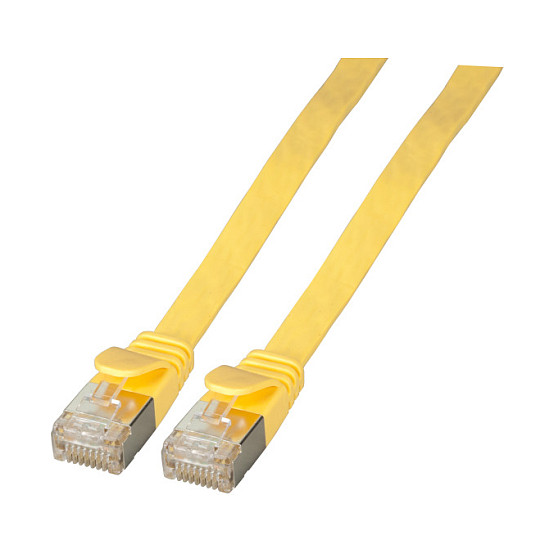 Mrežni kabel EFB ELEKTRONIK Cat.6A S/FTP plosnati, 1.5m, žuta boja-0