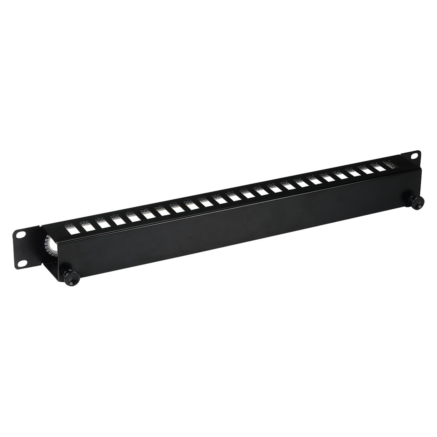 Panel za vođenje kabela EFB ELEKTRONIK 19" 1U s poklopcem, crna boja