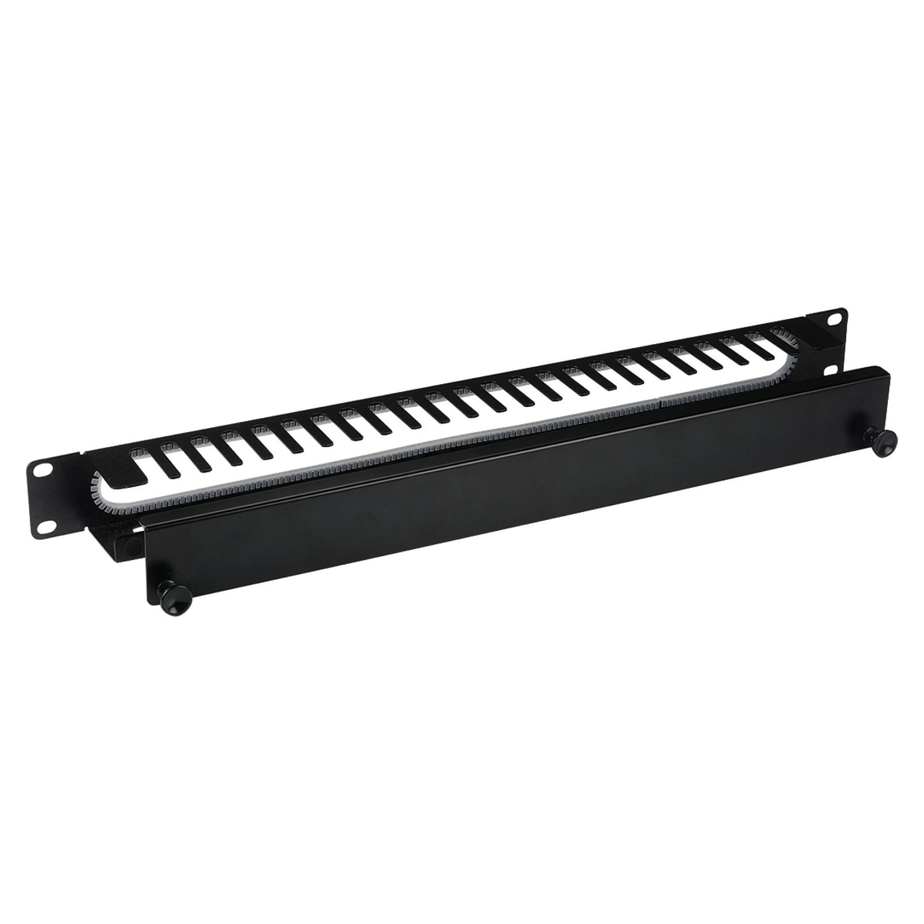 Panel za vođenje kabela EFB ELEKTRONIK 19" 1U s poklopcem, crna boja-1