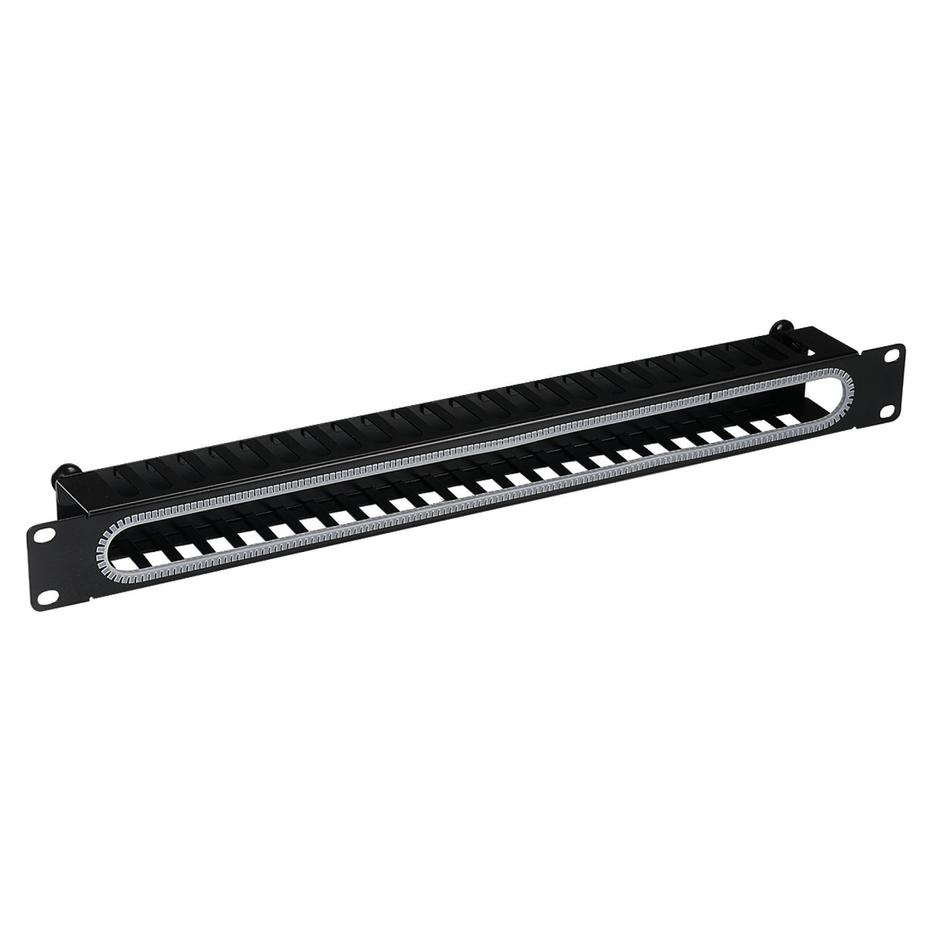 Panel za vođenje kabela EFB ELEKTRONIK 19" 1U s poklopcem, crna boja-2