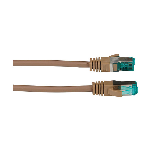 Mrežni kabel EFB ELEKTRONIK S/FTP Cat.6A 1m smeđa boja-1