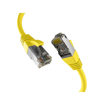 Mrežni patch kabel EFB ELEKTRONIK Cat.8.1 S/FTP, 0.25m, žuta boja