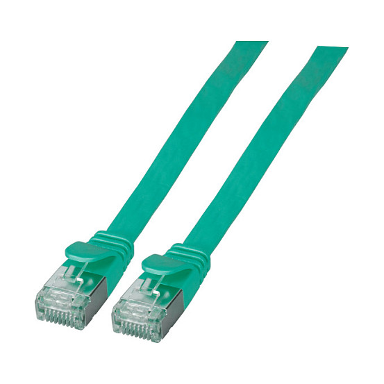 Mrežni kabel EFB ELEKTRONIK K5516.1, Cat.6A U/FTP, 1m, flat, zelena boja