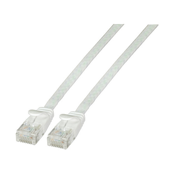 EFB ELEKTRONIK plosnati mrežni kabel U/UTP Cat.6A, 5m, bijela boja