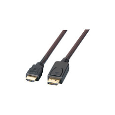 EFB DisplayPort na HDMI kabel, FullHD, 3m, crni