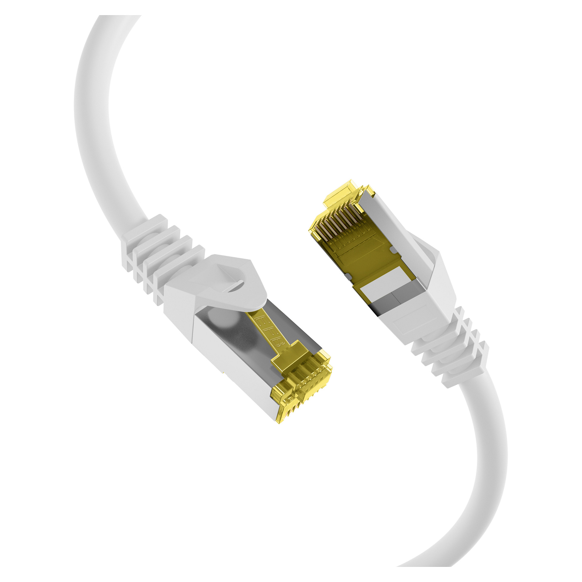 Mrežni kabel EFB ELEKTRONIK Cat.6A S/FTP, 1m, bijela boja-1