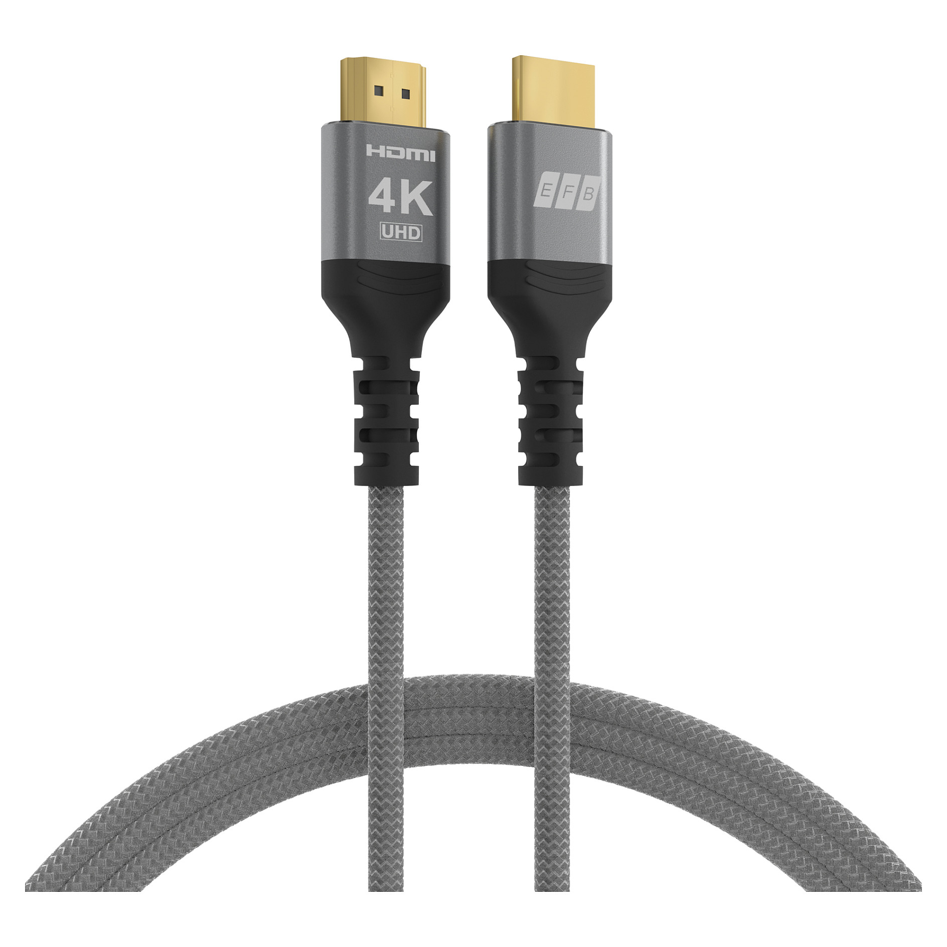 EFB Elektronik HDMI kabel High-Speed s Ethernetom 4K@60Hz, 5.0m, sivi-0