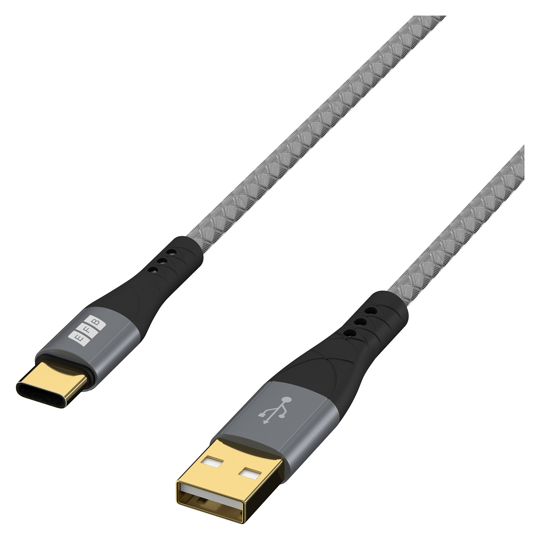 EFB Elektronik USB-A na USB-C kabel, 60W, 3m, sivi-1