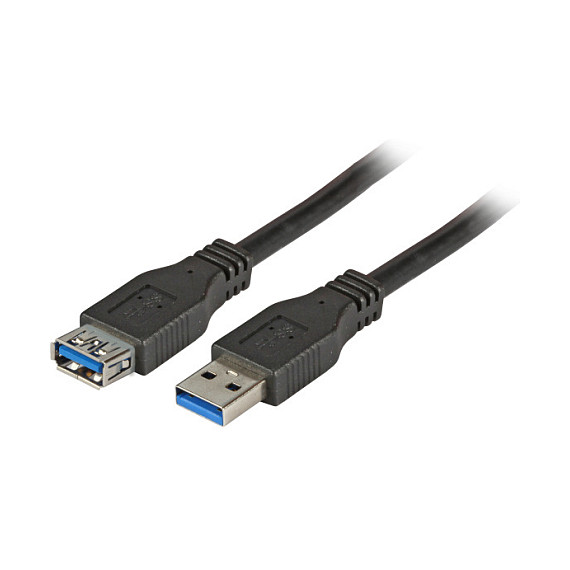 Produžni kabel EFB ELEKTRONIK USB 3.0 A/A 1.8m crna boja-0