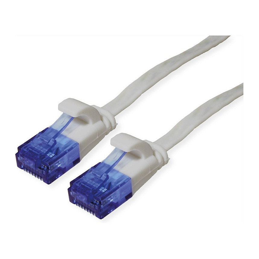 Mrežni kabel VALUE Cat.6A UTP plosnati, 0.5m, siva boja