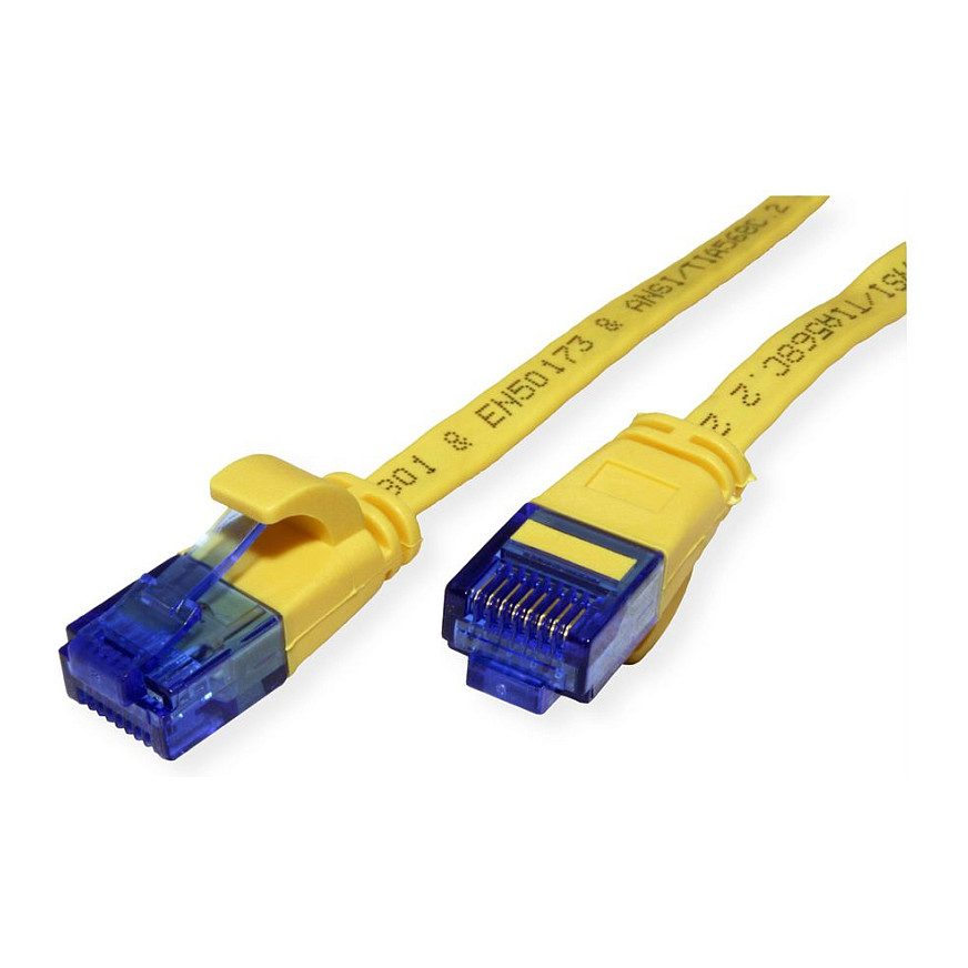 Mrežni kabel VALUE Cat.6A UTP, tanki, 1m, žuta boja-1