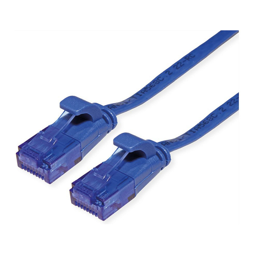 Mrežni kabel VALUE Cat.6A UTP plosnati, 1.5m, plava boja
