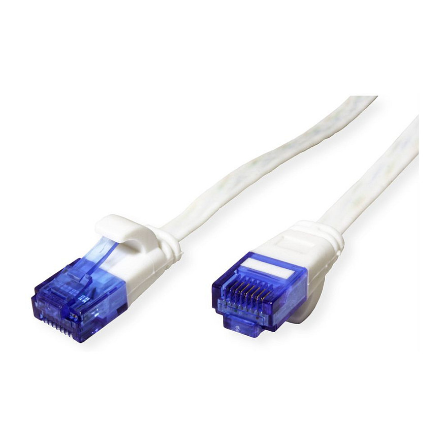 Mrežni kabel VALUE Cat.6A UTP, 5m, plosnati, bijela boja-1