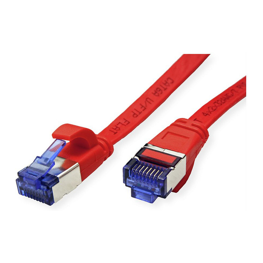 Mrežni kabel VALUE Cat.6A FTP plosnati 1.5m crvena boja-1