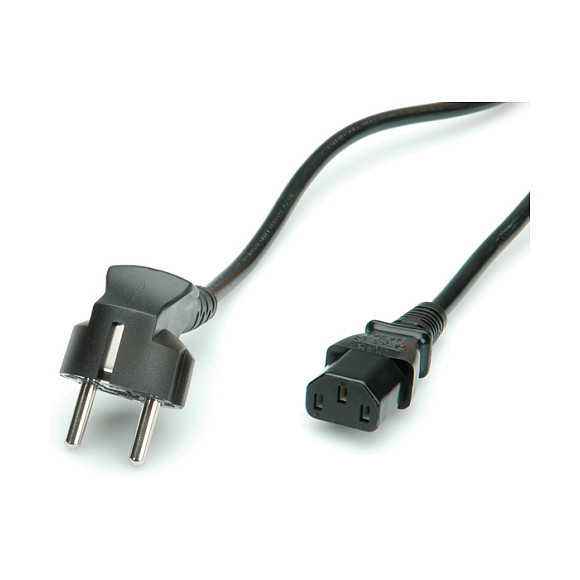 Kabel za napajanje VALUE Schuko na IEC C13, 1.8 m, crna boja-1