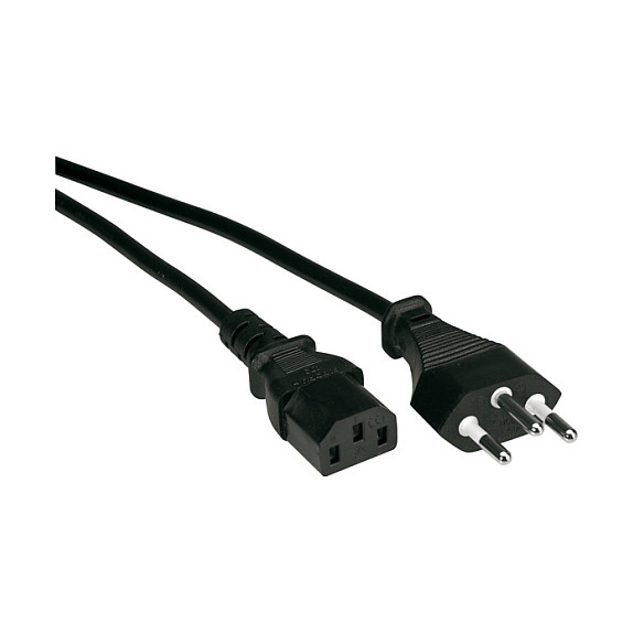 Strujni kabel VALUE T12 na C13, 0.8m, crna boja-0
