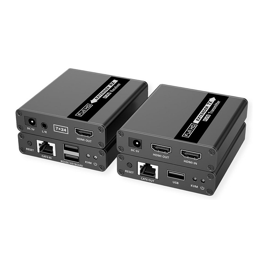 KVM Extender VALUE HDMI preko Cat.6/6a mreže (4K, do 70m)