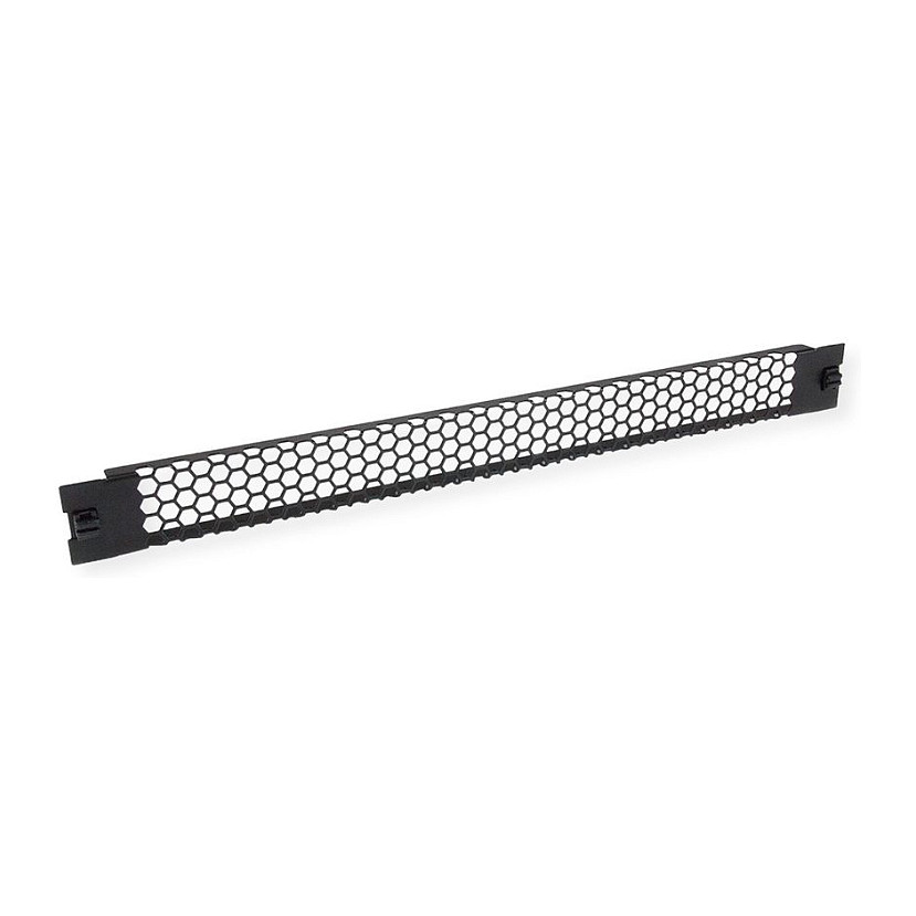Ventilacijska ploča VALUE za 19" ormar, Snap-in, 1U, crna boja