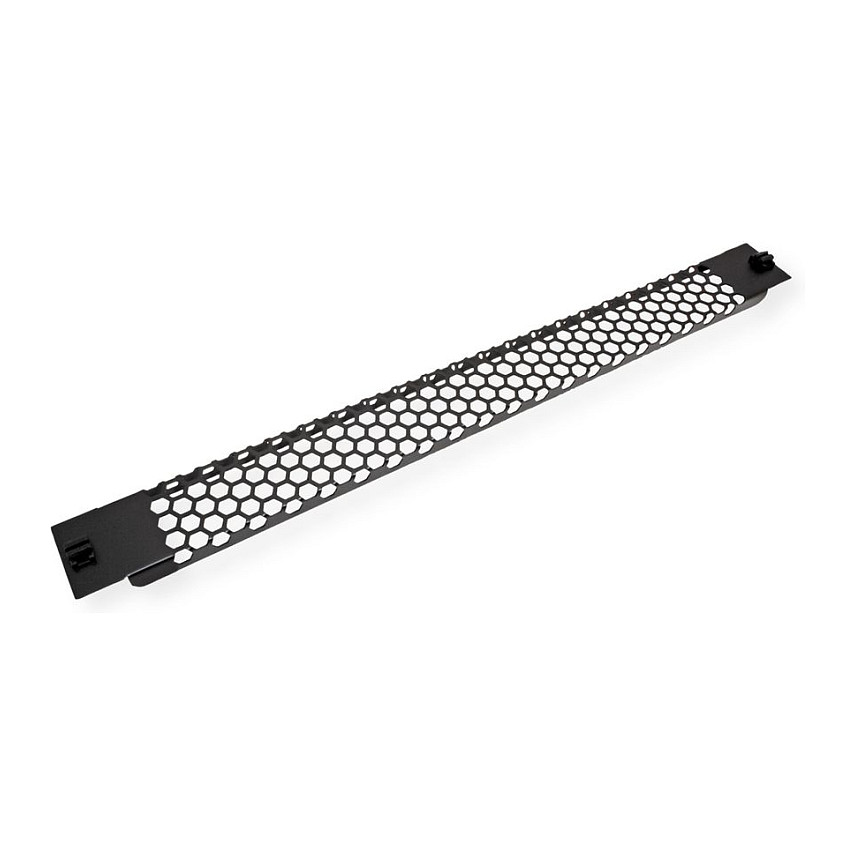 Ventilacijska ploča VALUE za 19" ormar, Snap-in, 1U, crna boja-2