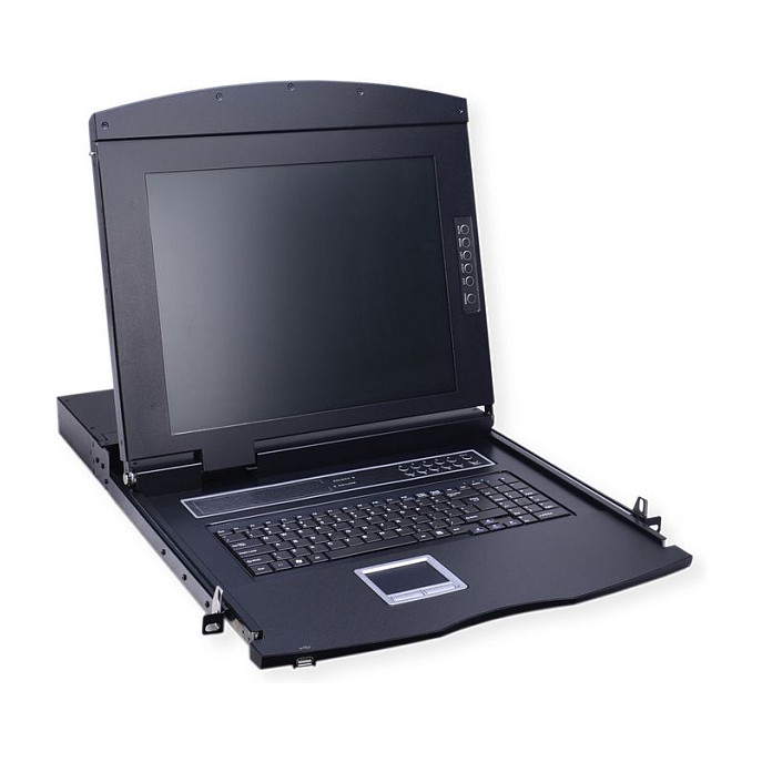 KVM konzola VALUE 19" 43 cm (17") TFT (169), VGA, USB, DE tipkovnica-0