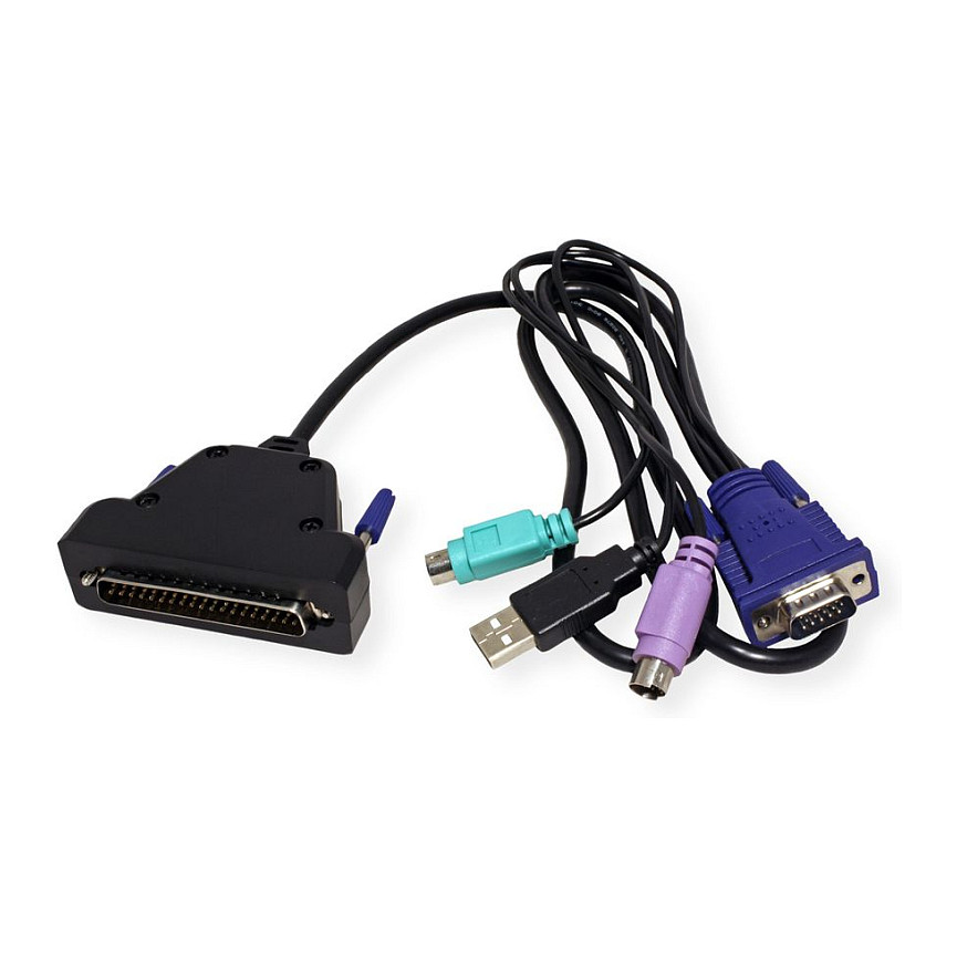 KVM konzola VALUE 19" 48 cm TFT (169), VGA, USB, DE tipkovnica-1