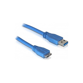 Kabel DELOCK USB 3.0, USB-A na Micro USB-B, 3m, plava boja-0